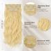 BARSDAR Clip In Extensions - 5 PCs Long Wavy Butter Blonde Synthetic Hair | Thick & Soft 45 cm for Women & Girls - Buy Online on GoSupps.com