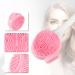 VOCOSTE Silicone Facial Cleansing Brush - Multifunction Handheld Face Scrubber for Skincare Massage - Pink & White - Buy Online on GoSupps.com