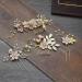 4-Piece Gold Wedding Hair Combs - Pearl & Rhinestone Bridal Hair Accessories for Brides & Bridesmaids - Pink - Buy Online on GoSupps.com