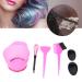 Professional Hair Dyeing Kit with Brush Mixing Bowl & Ear Covers - Portable Salon Tools (Pink) - Buy Online on GoSupps.com