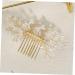 MERRYHAPY Bridal Comb Hair Gems for Women Floral Hair Accessories Bridal Hair Comb Pearl Wedding Hair Accessories Pearl Headpiece for Wedding Flower Hair Comb Bride Flower Pearl Manual - Buy Online on GoSupps.com