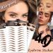 77Pairs 4D Hair-Like Eyebrow Tattoo Stickers - Waterproof Natural Fake Eyebrow for Women/Girls (Brown) - Buy Online on GoSupps.com