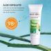 Aloe Vera Exfoliating Gel - Natural Deep Moisturizing Face & Body Peel for Gentle Skin Care | Travel Size Exfoliator for Men & Women - Buy Online on GoSupps.com