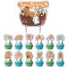 Gallasy 13pcs Capybara Birthday Cupcake Topper Capybara Cake Topper for Kids Birthday Capybara Baby Shower Capybara 1st Birthday Decoration