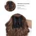 BUYOGET Ponytail Extension Long Curly Wavy Claw Jaw Clip in Synthetic Hairpiece Pony Tail Tale 8 Inches Light Brown 8 inch Light Brown - Buy Online on GoSupps.com