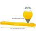 ProsourceFit Xfit Power Resistance Bands - Heavy Duty 41 for Cross-Training Pull-Ups and Full Body Workouts | 10-35lbs Yellow - Buy Online on GoSupps.com