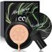 Mushroom Head Air Cushion CC Cream Foundation, Natural Moisturizing Matte Oil Control Concealer, Bright Makeup Base, Long Lasting Liquid Foundation (Buff)