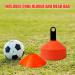 Wensdr Set of 50 Soccer Agility Training Cones with Carry Bag - Orange | Ideal for Football, Running, Basketball - Includes Holder for Easy Storage - Buy Online on GoSupps.com