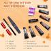 Saviland Poly Gel Nail Kit - 7 Glitter Colors with Slip Solution | Halloween Nail Art Builder Kit for Manicure Beginners | DIY Red Gold Poly Gel Nail Extension Set - Buy Online on GoSupps.com