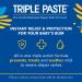 Triple Paste Diaper Rash Cream - 2 oz Tube - Zinc Oxide Ointment for Baby | Treats, Soothes, & Prevents Rash | Pediatrician-Recommended Hypoallergenic Formula - Buy Online on GoSupps.com
