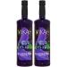 Mikah - Premium Flavors - Blueberry (Blueberry) x2 | Syrup for drinks and desserts | Professional use | 2 bottles of 1 liter (2x1000ml)