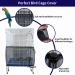BKDMZZMY Bird Cage Seed Catcher 2 Pack - Large Bird Cage Covers with Adjustable Drawstring - Parrot Cage Skirt with Soft, Airy Nylon Mesh - White and Black - Buy Online on GoSupps.com