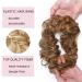 Buy Affordable Soft Wavy Hair Extensions - 2pcs 50g Hair Ties in Hellbraun & Ashblond for Natural Thickening Updos - Buy Online on GoSupps.com