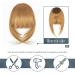 BARSDAR Clip in Bangs 100% Human Hair Extensions - French Dark Golden Blonde Bangs for Women - Buy Online on GoSupps.com