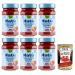 Italian Gourmet E.R. Rigoni di Asiago Nat Fragole Lot de 6 pots de confiture de fraises bio sans sucre ajout 240 g + Polpa di Pomodoro Italian Gourmet Polpa di Pomodoro Bo te de 400 g