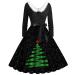 Hanxiulin christmas sweater dress hoodie christmas clothes long arm elegant Christmas sweater evening dress Christmas sweater Christmas sweater dress Christmas costume women hoodie green xxl