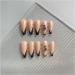 Black Snake Glossy Acrylic False Nails 24PCS Medium Press On Nails | Long Fake Nails with Glue Stickers | Stylish Black Dragon Design | Full Cover Stick On Nails for Women and Girls - Buy Online on GoSupps.com