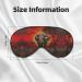 SSIMOO Elephant Sunset Print Eye Mask - Ultra-Soft Light-Blocking Design for Optimal Comfort & Restful Sleep - Black - Buy Online on GoSupps.com