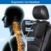 Adjustable Tatar Headrest Car Neck Pillow - 360 Rotating Soft Memory Foam for Kids & Adults - Sleep Support in Black - Buy Online on GoSupps.com