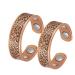 Jeracol 2 Pcs Copper Magnetic Rings with 4 Strong Magnets(Each up to 3500 Gauss) Tree of Life Design Magnetic Copper Rings for Adjustable Copper Rings with A Gift Box.(Tree of Life)