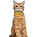 Oopsdoggy Leather Airtag Cat Collar with Bell - Tear-Resistant GPS Collar for Cats & Small Dogs - Light Yellow | Apple Airtag Holder - Buy Online on GoSupps.com