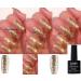 Bluesky Nail Gel Polish Gold Glitter Luxury Gold UV LED Soak Off 10ml KS1049 Christmas Color