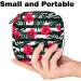 Stylish Women's Binding Storage Bags - Tropical Leaf Patterns for Menstrual Pads Tampons & More | Portable Multicolored Storage Solution for School & Office - Buy Online on GoSupps.com