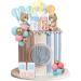 Acmee 47 PCS Bear Cake Toppers - Mini 3D Bear BABY Letters Milk Bottle Blue Pink Gold Foam Balls Cake Toppers for Gender Reveal Baby Shower Party Cake Decorations Bear Bear - Gender Reveal - Buy Online on GoSupps.com