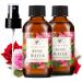Rose Water Spray for Face Body & Hair by Baja Basics - Hydrating Facial Toner Refreshing Soothing Mist Moisturizer for Dry Skin - Pure Natural Vegan Beauty Skincare Products - 4oz 2 Pack
