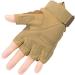 DDK Military Army Tactical Gloves - Fingerless Hard Knuckle Combat Gloves for Men - Black - Large - Buy Online on GoSupps.com