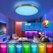 Horevo 30cm Bluetooth Ceiling Lamp - Dimmable & Color-Changing Remote Control 24W Champagne Gold Light & Speaker for Kids Room and Bedroom - Buy Online on GoSupps.com