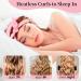 ADMORA Heatless Curlers Headband - Overnight Soft Curls Set for Long and Short Hair - Pink - Buy Online on GoSupps.com