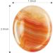 Artistone Red Carnelian Crystal Worry Stone - 2 inch Polished Chakra Thumb Stone for Anxiety Relief and Meditation Therapy - Buy Online on GoSupps.com