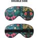 Hojas Tropicales Y Flores Print Double-Sided Eye Mask Soft and Light Blocking for Enhancing Sleep Quality - Buy Online on GoSupps.com
