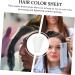 Housoutil 50 Sheets Highlight Stickers Hair Dying Paper Hair Coloring Hair Tint Paper Barber Shop Tool Hair Paper Wraps Hairdressing Tool White Hair Comb Hair Dye - Buy Online on GoSupps.com