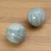 Homsfou 2 Pack Chinese Stone Massage Balls - Natural Muscle Relaxation & Stress Relief - Medium Green Healthcare Massage Balls - Buy Online on GoSupps.com