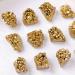 Raw Crystals Electroplated Golden Crystal Clusters | Mineral Crystal Specimen Natural Crystal Raw Gemstones Cluster for Home Decoration Crafts - Buy Online on GoSupps.com