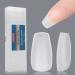 Nikoko Medium Coffin Gel Nail Tips  300pcs 15 Size Double-side Matte PMMA Acrylic Soft Gel Nail Tips  No Need Filed Pre-shaped Full Cover Clear False Nail Tips For DIY Nail Extensions Medium Coffin - 300pcs 15 size