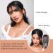 Dark Brown Wispy Bangs Clip in Hair Extensions - 100% Real Human Hair | HANYUDIE - Buy Online on GoSupps.com