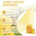 Ceeport Honey Gauze Wound Dressing 4x4 - Medical Grade Manuka Honey Bandages for Burns, Abrasions, Cuts, and Scalds (Pack of 10) - Buy Online on GoSupps.com