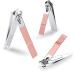 ZIZZON 18 in 1 Professional Manicure & Pedicure Set in Pink Leather Case - Buy Online on GoSupps.com