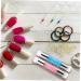 minkissy 9 Sets Double Head Double-End Nail Art Stamper die Colored Diamond Stamp Decorative Items Template Sticker Seal DIY Nail Stamper Nail Stickers Nail Stencils Tool 12x4cmx3pcs As Shownx3pcs - Buy Online on GoSupps.com