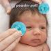 Soft Baby Powder Puff - 4 Inch Powder Puff | Body Powder Puff with Bow | Reusable Body Powder Applicator | Washable Round Face Powder Puff or Baby Child Adult Blue - Buy Online on GoSupps.com