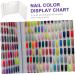 SOESFOUFU 1pc Nail Color Book U as Postizas Nail Polish Display Chart Nail Dip Powder Nail Gel Polish Display Nail Stuff Canning Kit 160-color Nail Color Plate White Canned Graphics Card The - Buy Online on GoSupps.com