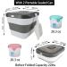 Kesoin Pet Food Storage Container - Airtight Foldable Bin with Scoop - 13L Capacity (Grey) - Buy Online on GoSupps.com