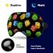 Varicoloured Dice Sleep Mask Eye Cover - Adjustable Strap for Men and Women - Blocks Light for Night Travel and Nap - Buy Online on GoSupps.com