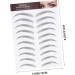 DRESSOOS 12 Sheets Waterproof Eyebrow Stickers Makeup Eyebrow Transfers Eyebrow Transfer Stickers 3d Template - Buy Online on GoSupps.com