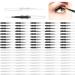 100 pieces of micro-eye brow brushes with cap eyebrow spool micro-eye brewing laminating brush 2 sizes multifunctional micro-coil eyelash brush