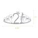 AUEAR Crystal Birthday Tiara - Rhinestone Princess Crown | Silver Diamante Crown for 21st Birthday Gift - Buy Online on GoSupps.com