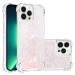 Tivenfezk nadoli glitter drive sand shell for iPhone 15 Pro silicone shockproof mobile phone cover transparent tpu bumper protective cover liquid transparent quicksand case iPhone 15 per pink star